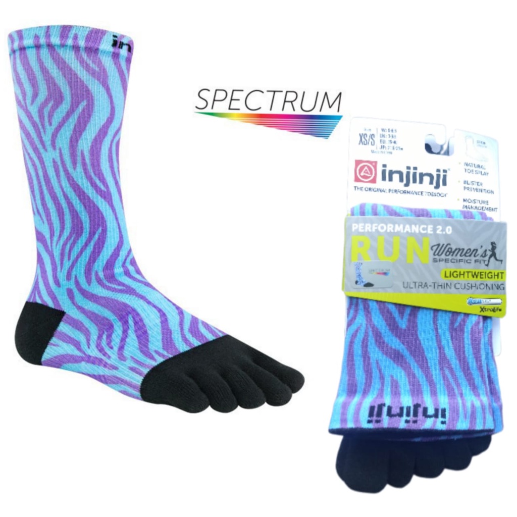 Injinji Spectrum Women’s Run Lightweight Crew Serene