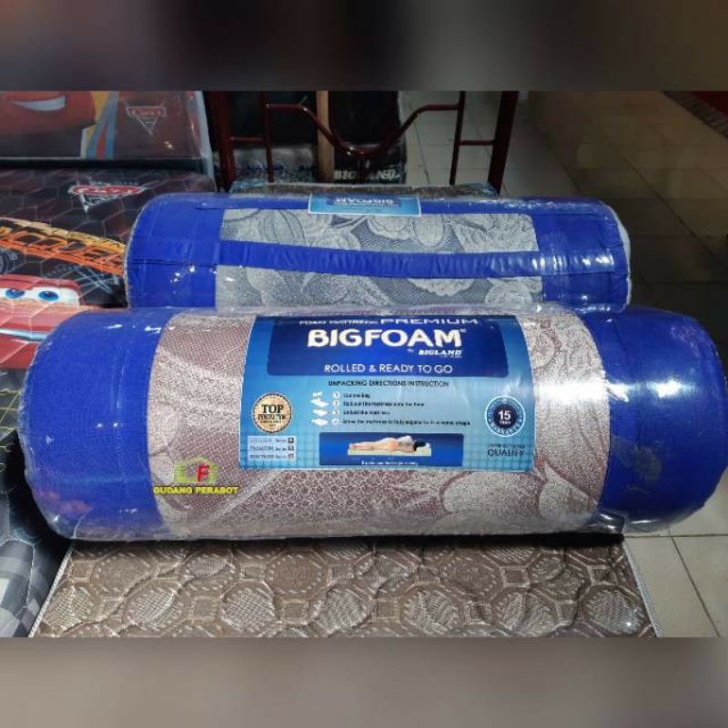 KASUR BUSA BIG FOAM PREMIUM 200X 90 X 20 NON QUILTING (PRESS & ROLL) VACUM