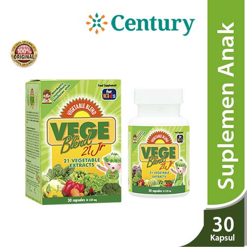 Vegeblend 21JR For kids 30 Kapsul / Vege Junior / Vege blend Untuk Anak / Suplemen Makanan / Sayuran