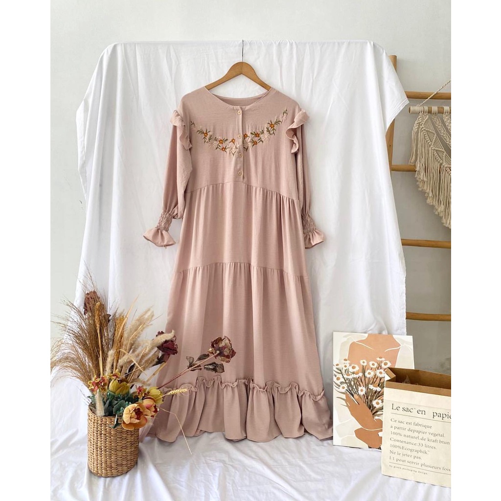 ARUNA DRESS - DRESS WANITA - PAKAIAN MUSLIM - BAJU GAMIS