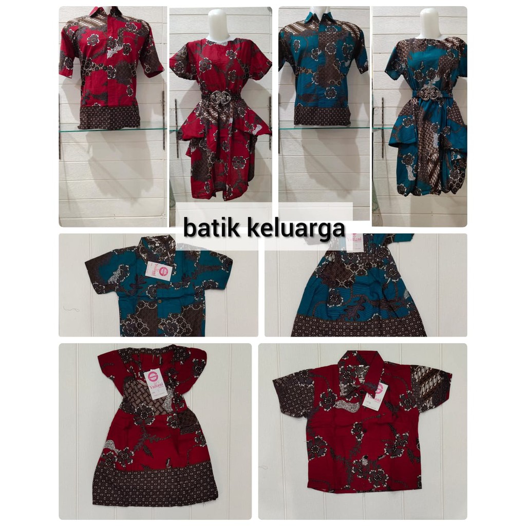 BATIK KELUARGA AYAH IBU ANAK