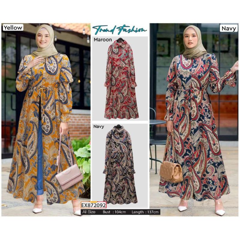 Gamis diana by extu /gamis extu batik sultan