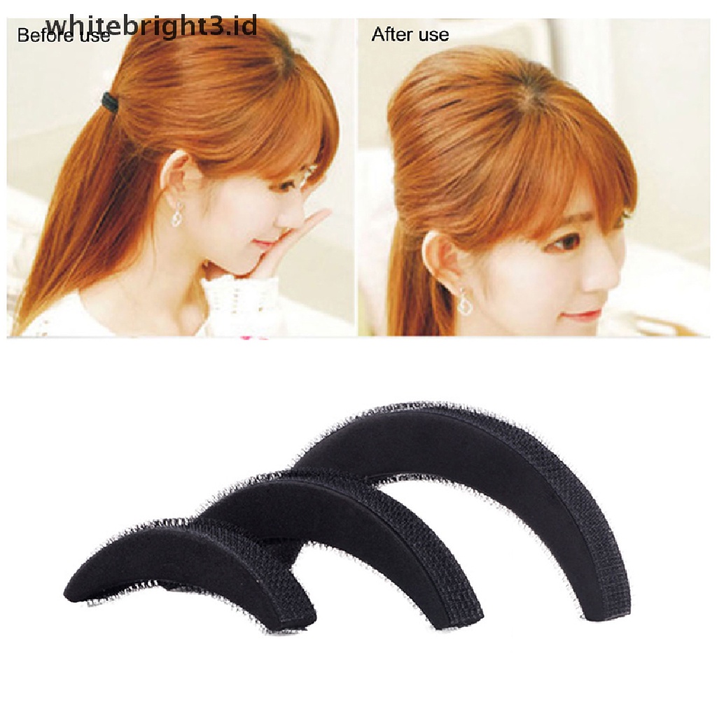 (whitebright3.id) 3pcs / set Pad Penambah Volume Rambut Untuk Aksesoris Wanita