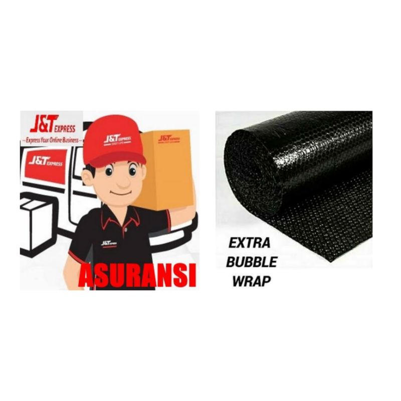 

asuransi + extra bubble wrap lembaran safety packing packaging