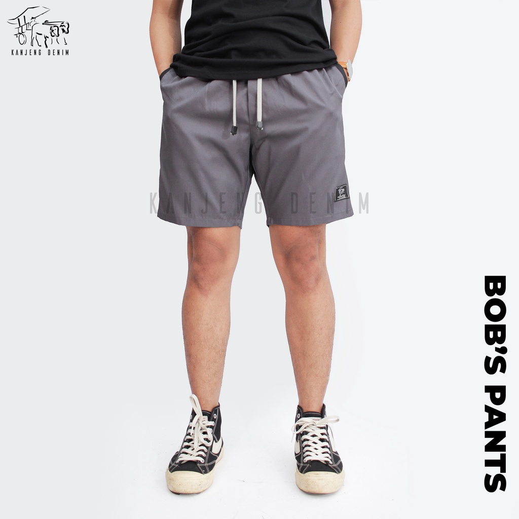 Kanjeng Denim Boardshort Celana Pendek BOB'S PANTS DARK GRAY