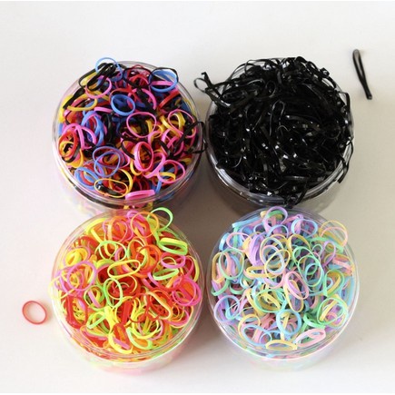 T&amp;Y  Karet Ikat Rambut Anak kemasan toples isi 1000 pcs Import #Bisa COD