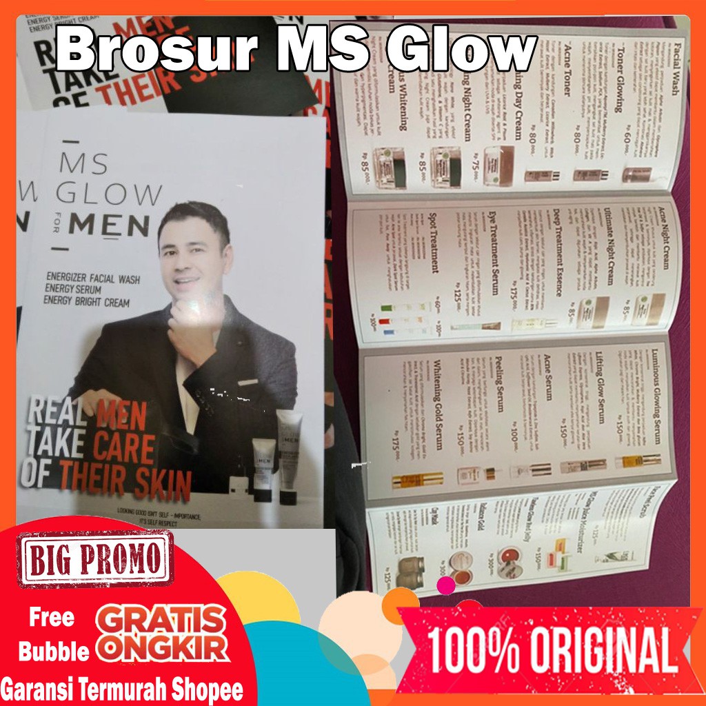 Jual Brosur Ms Glow Men Katalog Ms Glow Shopee Indonesia