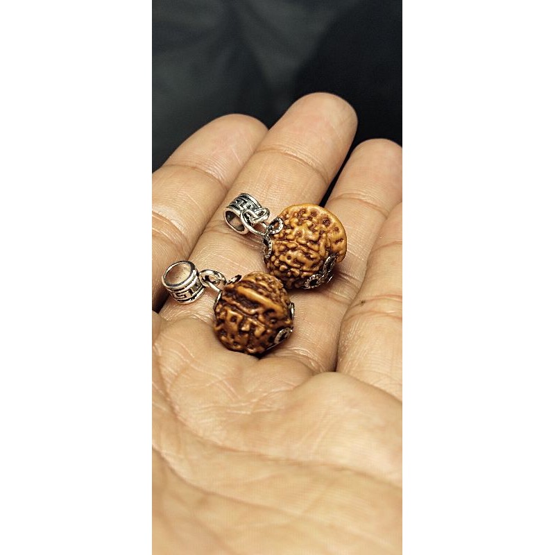 rudraksha ganesha pendant jenitri ganesha small size