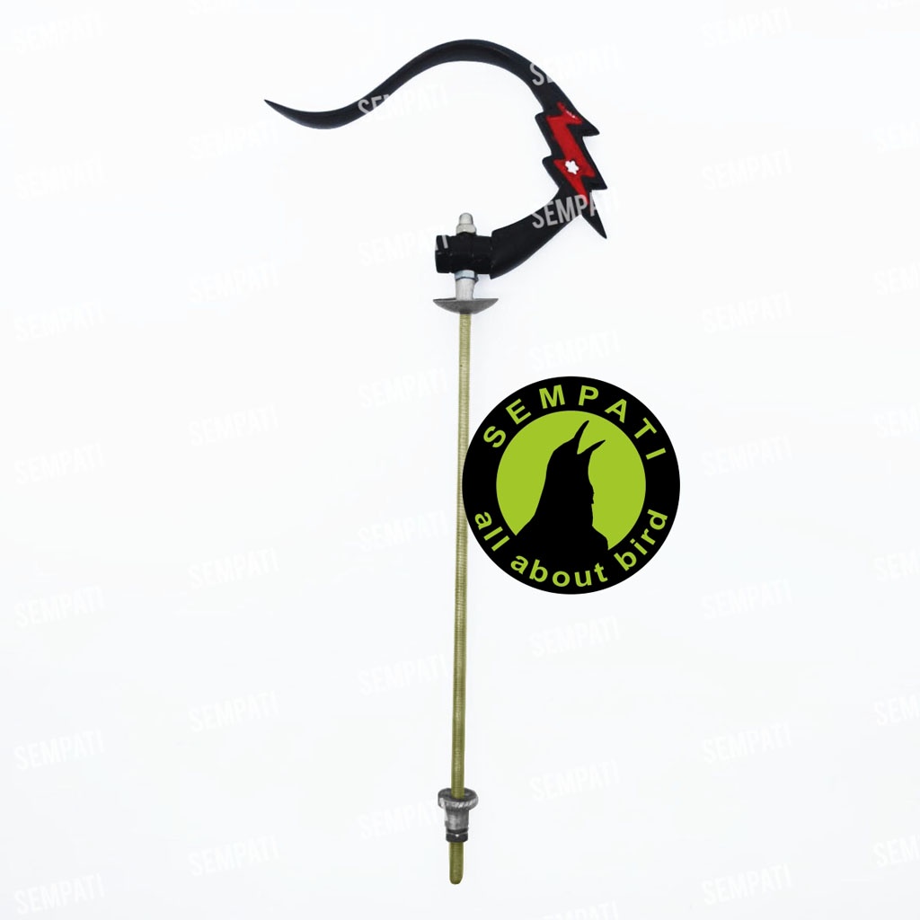 GANTUNGAN SANGKAR BURUNG LIPAT PETIR CANTOLAN GANTUNGAN KANDANG BURUNG MURAI KOTAK LOVEBIRD GTGPT-HITAM