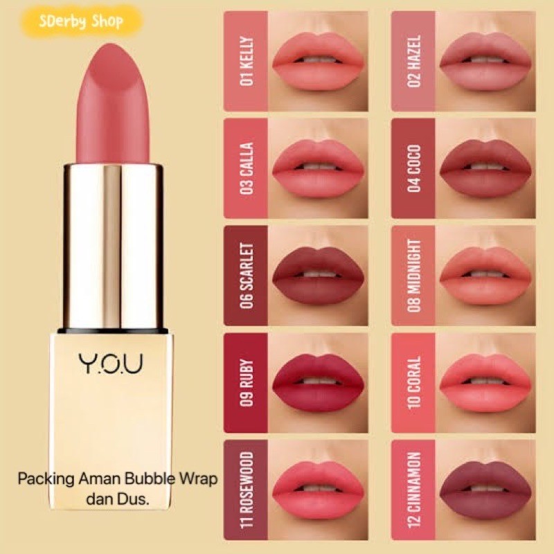 You Classic Intense Matte Lipstick Make Up Lipstik Kosmetik Bibir