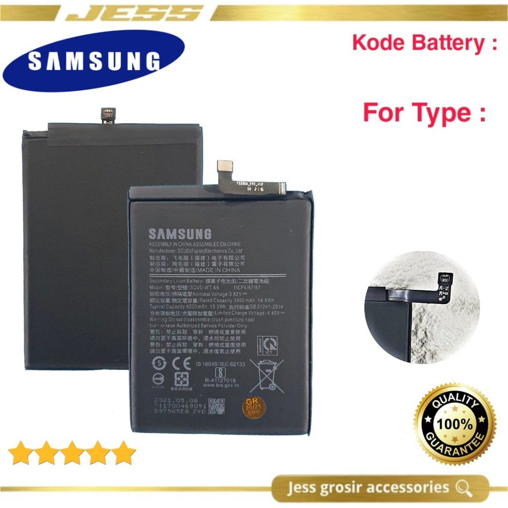 Baterai Battery Original Samsung Galaxy A21 &amp; A215 &amp; SM-A215U &amp; A20S &amp; A207 &amp; SM-A207F &amp; A10S &amp; A107 &amp; SM-A107F Kode Batre SCUD-WT-N6