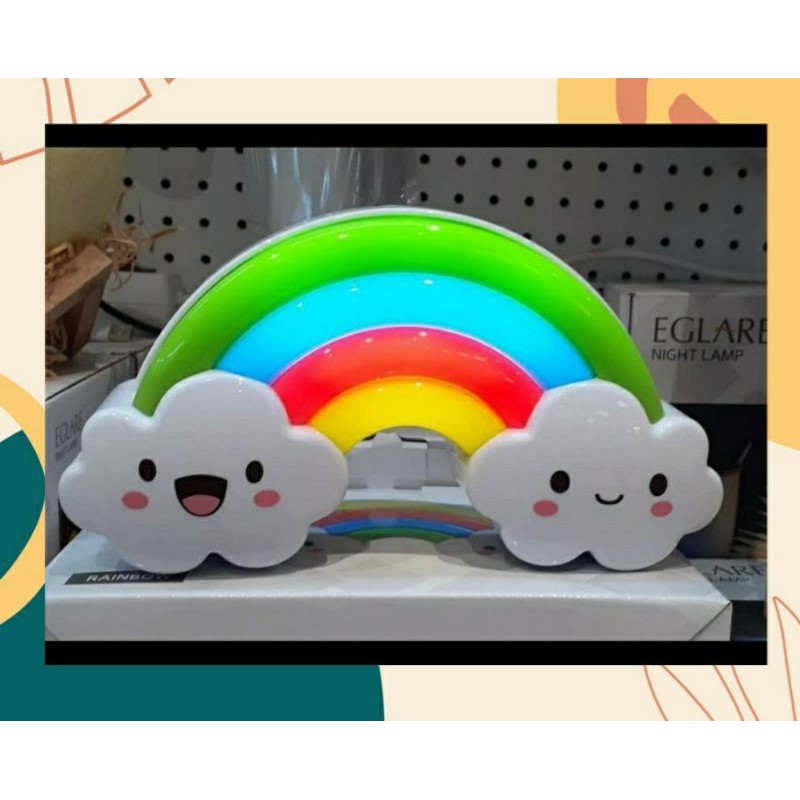Eglare Nightlamp Rainbow Light with Sound Sensor Lampu Tidur Pelangi by Ace Hardware