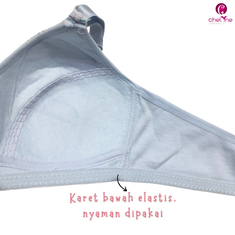 BH Chelyne Busa Tipis Remaja Motif V616 / V716 Mini Daily Bra - Kaos Katun