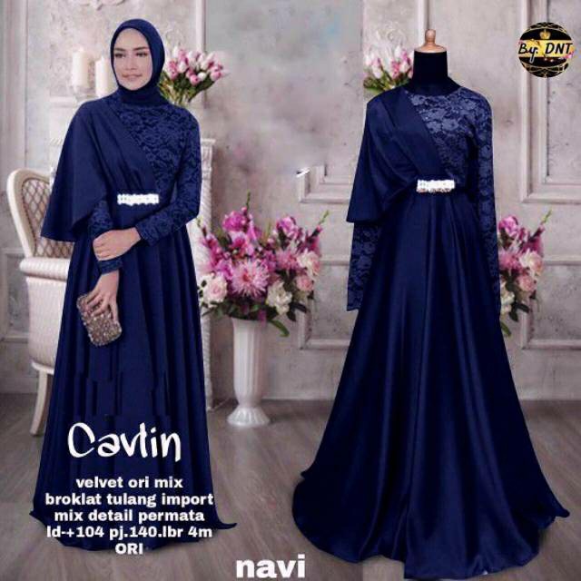 Gamis Brokat Cavlin // Pusat Kulakan Batik