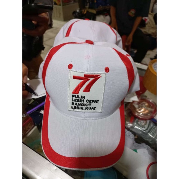 topi  Hut RI 77#topi kemerdekaan RI