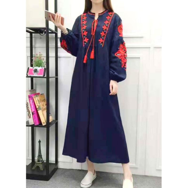 MDLV ~ 83380# Aaliyah Boho Style Maxi Dress Maxi Long Dress Fashion Import