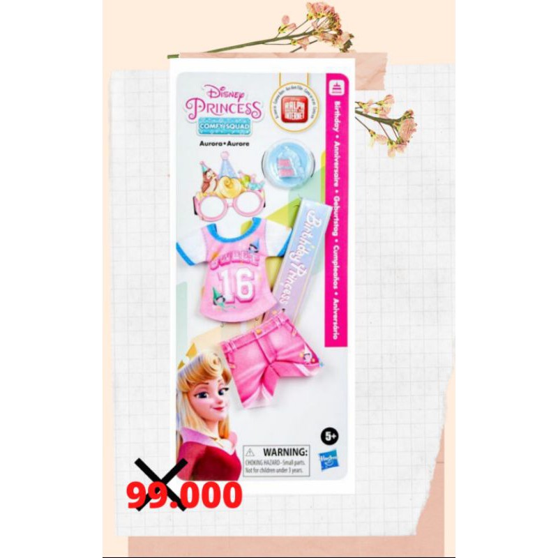 Baju Dress Princess Barbie Disney Princess Comfy Squad Hasbro Aurora Boneka Princess Aurora