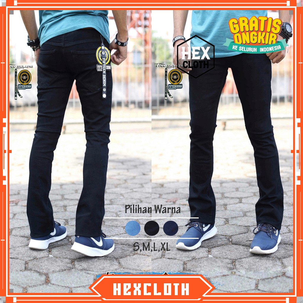 Celana Panjang Jeans Cutbray Cowo Fifteen Denim
