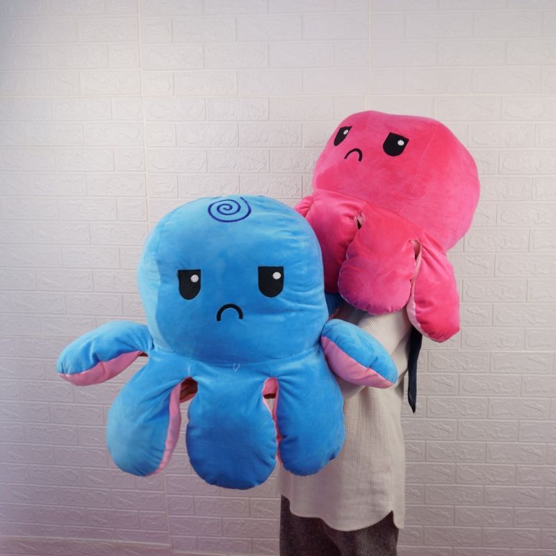 1.Boneka Gurita Jumbo Besar Bolak Balik Octopus Doll Murah