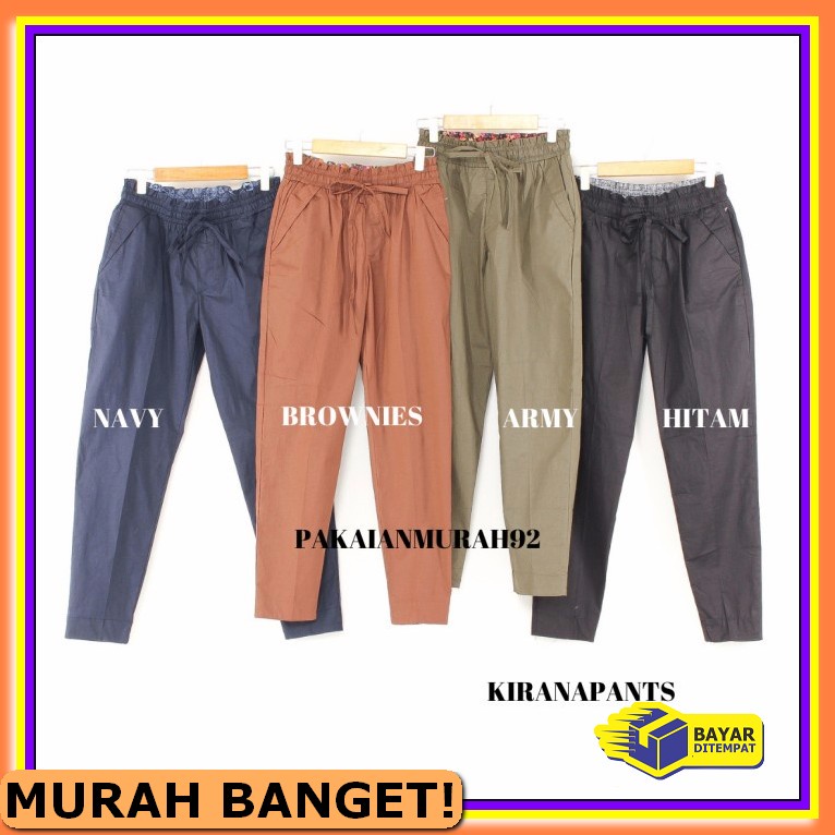 Celana Kain Wanita Keren Murah Kekinian Celana Wanita Terbaru Ce  TB495 Celana Wanita Jumbo Bb 70-11