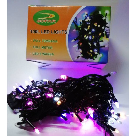 LAMPU TUMBLR / LAMPU NATAL LED RAINBOW / TUMBLR LIGHT / TUMBLR LED 8 WARNA SF-100 LED
