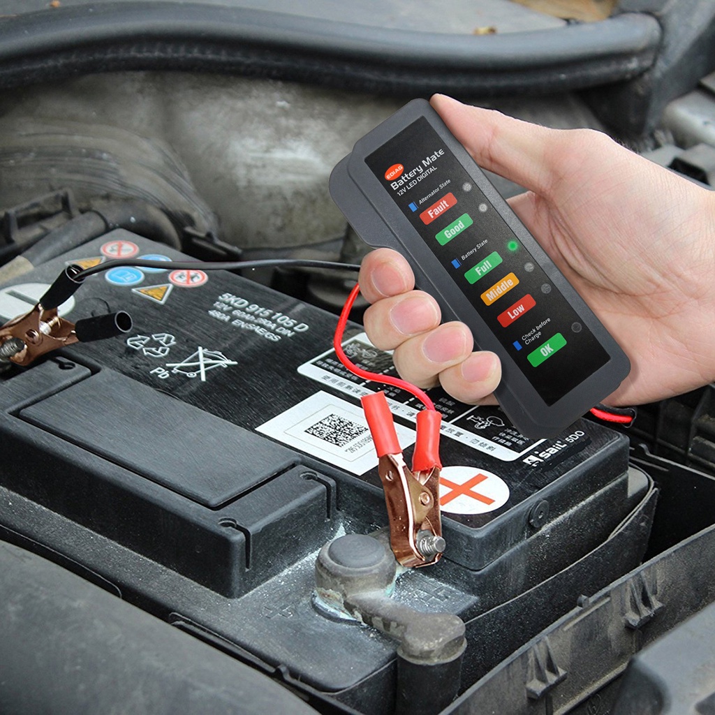 Bm310 Alat Tester Tegangan Aki Mobil 12v Dengan Layar Led