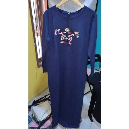 GAMIS IMPORT BAHAN KAOS TIRAMISU MOTIF BORDIR