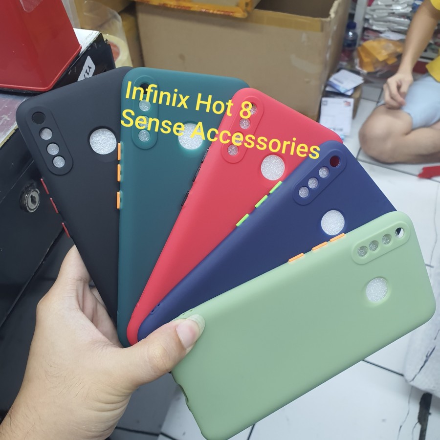 INFINIX HOT 8 HOT 9 HOT 9 PLAY Soft Case Candy Proctector Camera Silicon Warna Premium