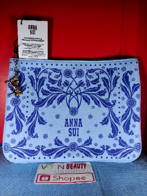 Pouch / Dompet Kosmetik / Make Up Pouch Anna Sui Seri Fantasia Blue Murah