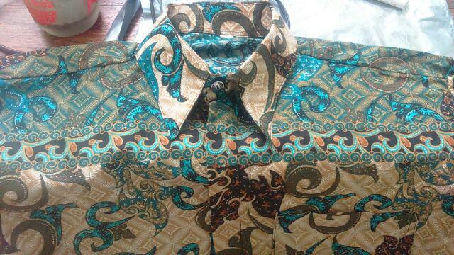 Belanja Kemeja Batik Pria Ppbtk07 Modern Lengan Panjang Casual Modis Trendy Masa Kini M L Xl