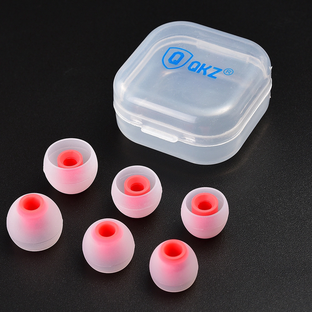 3 Pairs(S/M/L) QKZ In-Ear Earphone Soft Silicone Case Replacement Eartip Earbud Cushions Ear pads