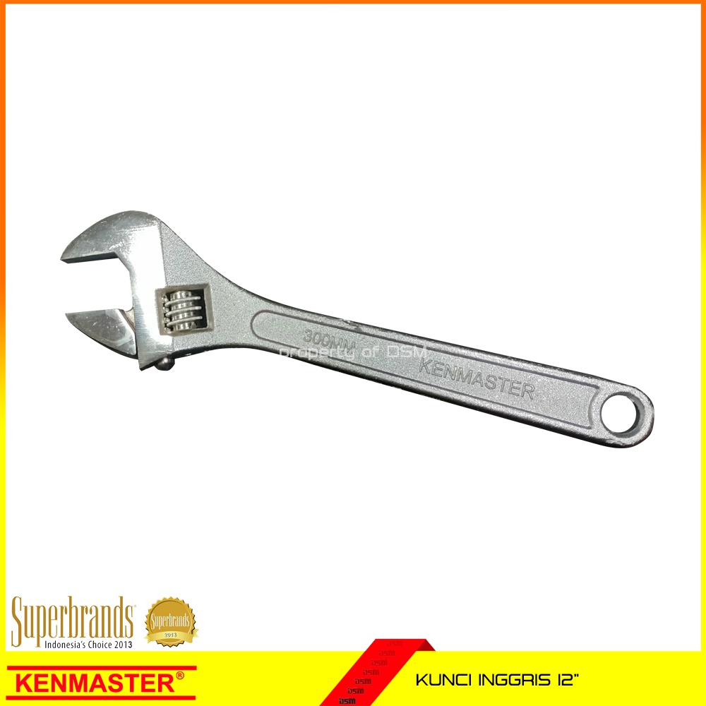 Kenmaster Kunci Inggris 12&quot; / Adjustable Wrench