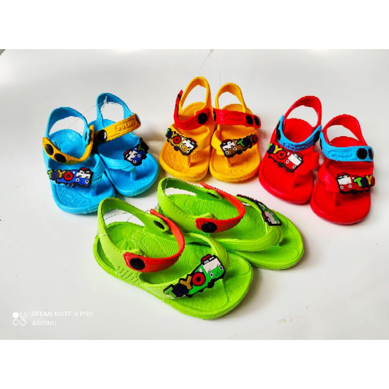 Dulux Sandal Jepit Anak Karet Motif Robot Size 20 sd 25