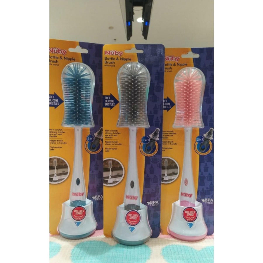 Sale Mainan: Nuby Bottle Nipple Silicon Brush Original