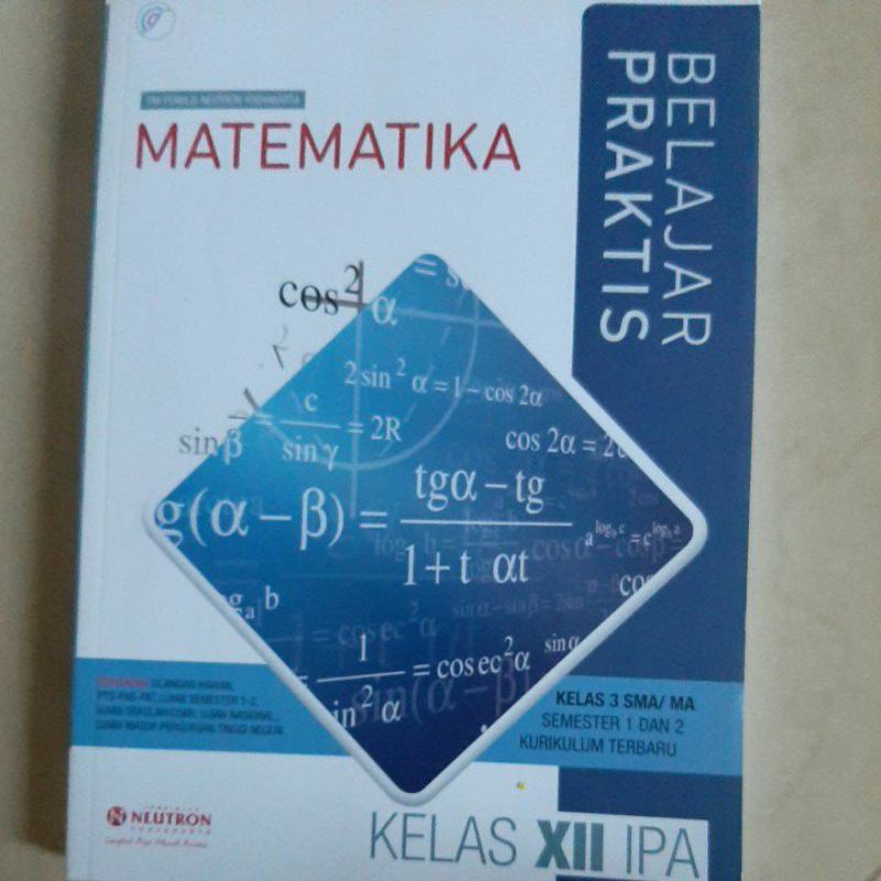 Preloved Buku Latihan Soal Neutron Matematika SMA IPA Kelas XII