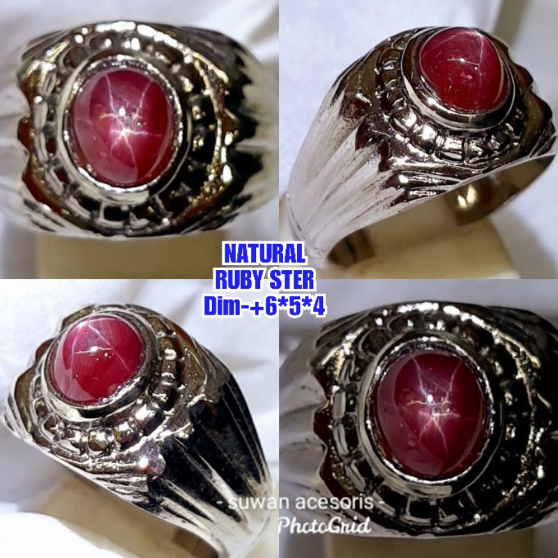 BATU PERMATA RUBY STER DAGING TAJAM