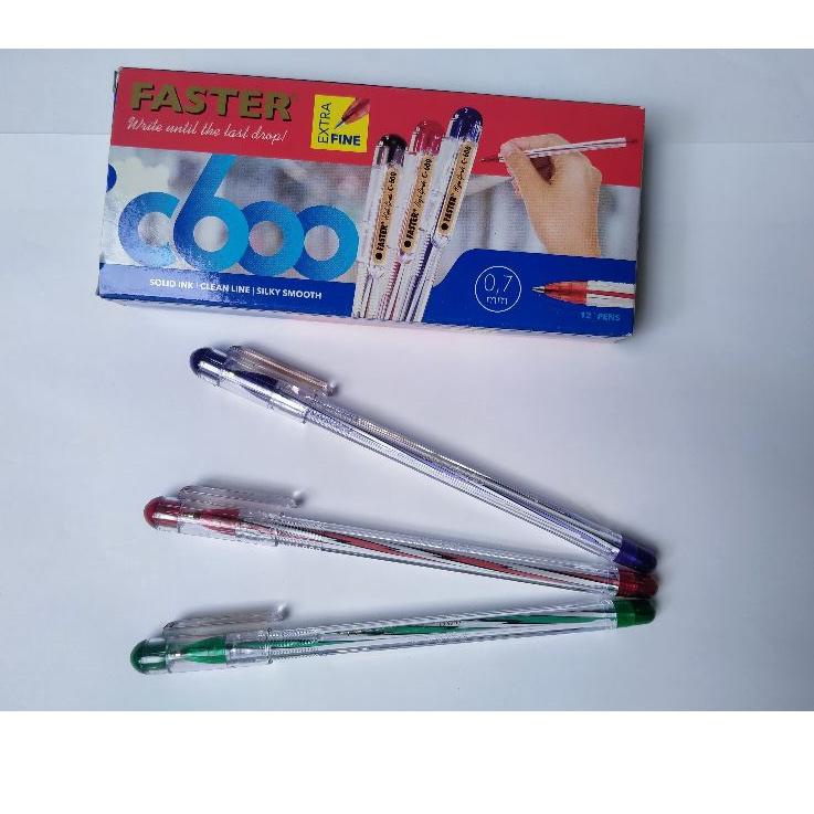 

Best Seller.. pulpen bolpoin bolpoint faster extra fine c600 0,7 mm warna hitam