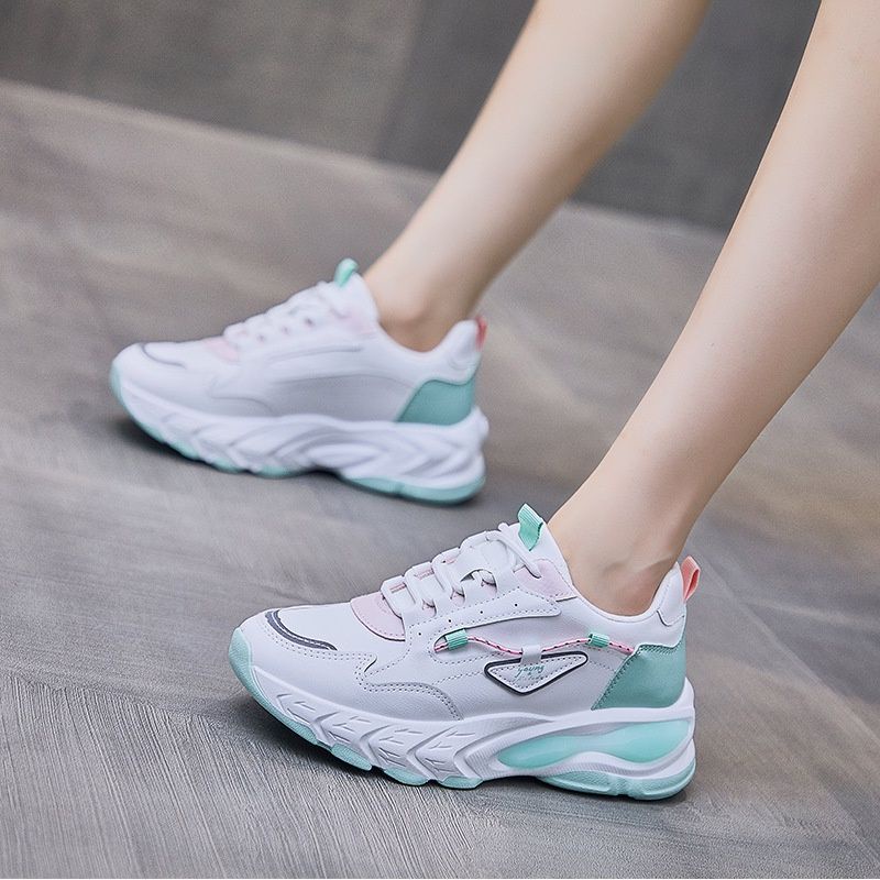 2.2 COD Sale [DENDEN.ID] Sepatu Wanita Reflektif Sneaker Korea Import Sepatu Olahraga DD1018