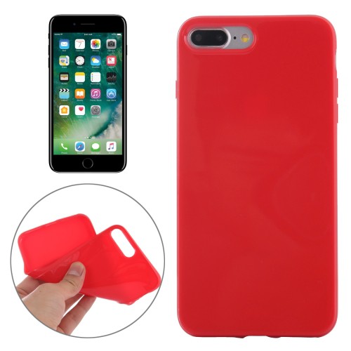 SMOOTH SURFACE SOLID TPU CASE IPHONE 7 PLUS RED