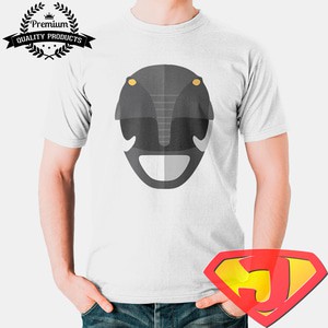 Kaos Power Rangers Pria /  - Ranger Hitam