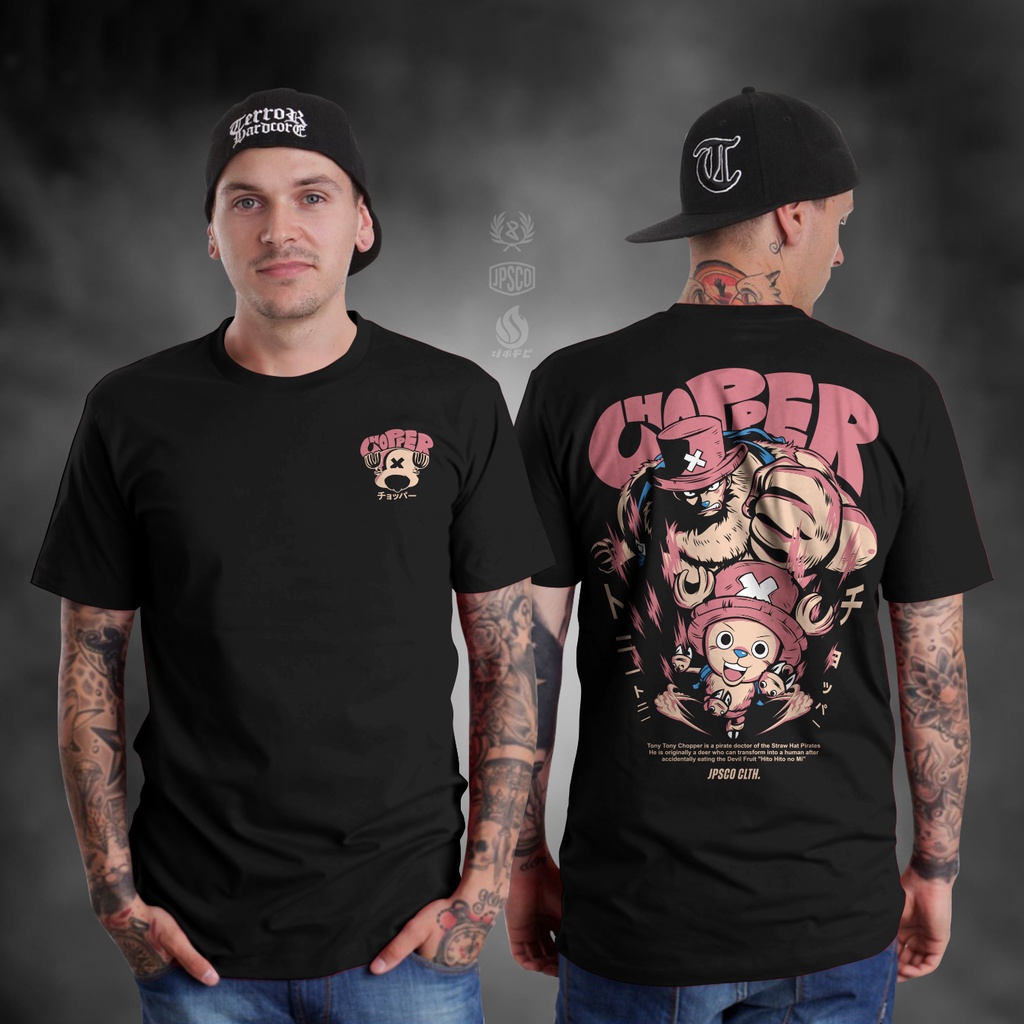 Tshirt Black Tony Chopper Onepiece