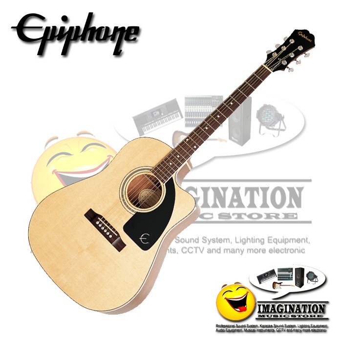 Epiphone AJ-220SCE Advanced Jumbo Acoustic-Electric Guitar - Natural