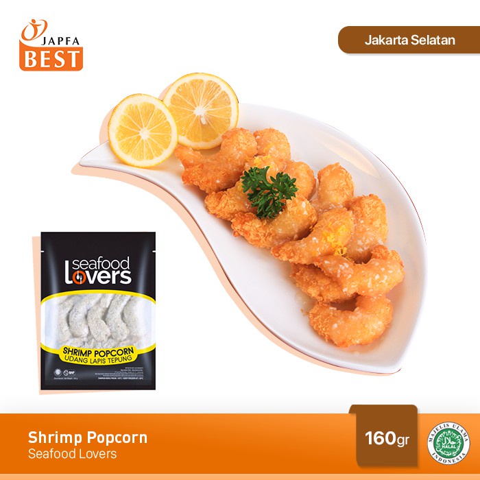 Shrimp Popcorn Seafood Lovers 160 gr - Udang Balut Tepung Siap Makan