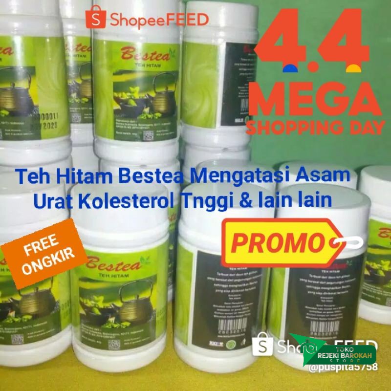 

Bestea Teh Hitam 40gr Untuk Kesehatan/Pencegahan/Penyembuhan Kolestrol & Asam Urat Dll