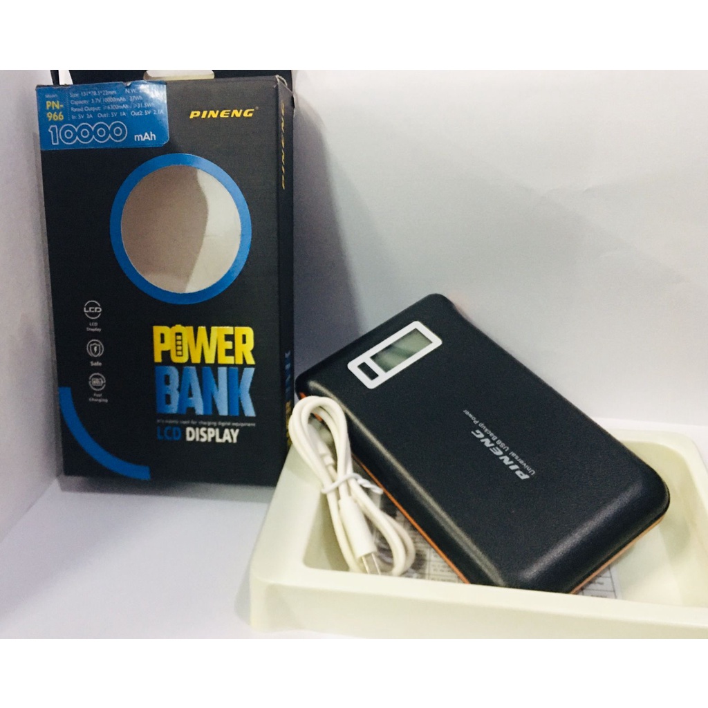 Pineng Power Bank PN-966 10000mAh Hitam Original