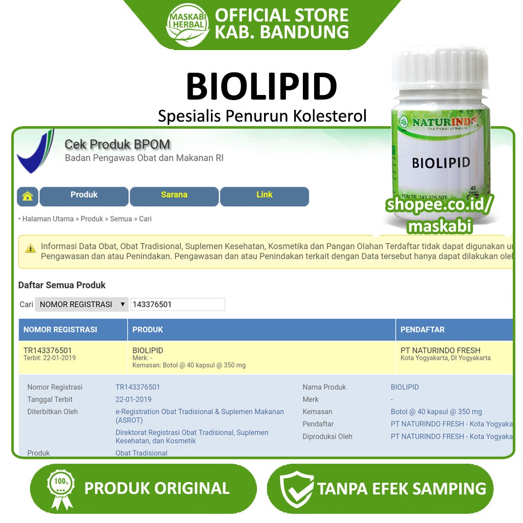 Biolipid Obat Herbal Kolestrol Lemak Darah Tlegeserid Sering Mengantuk Lemah Letih-5