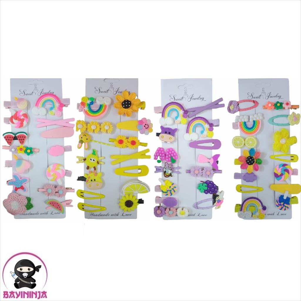 JEPIT Rambut Anak Korea isi 14 Pcs Jepitan Rambut Korea Lucu