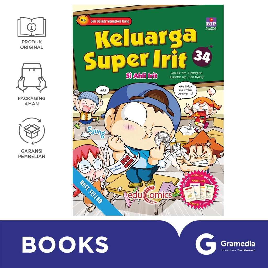 Gramedia Bali - Educomics : Keluarga Super Irit 34: Si Ahli Irit