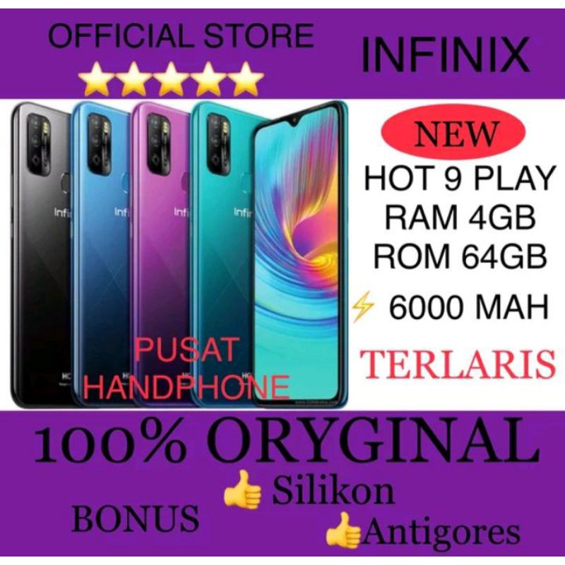 Infinix Hot 9 Play Ram 4/64 Resmi