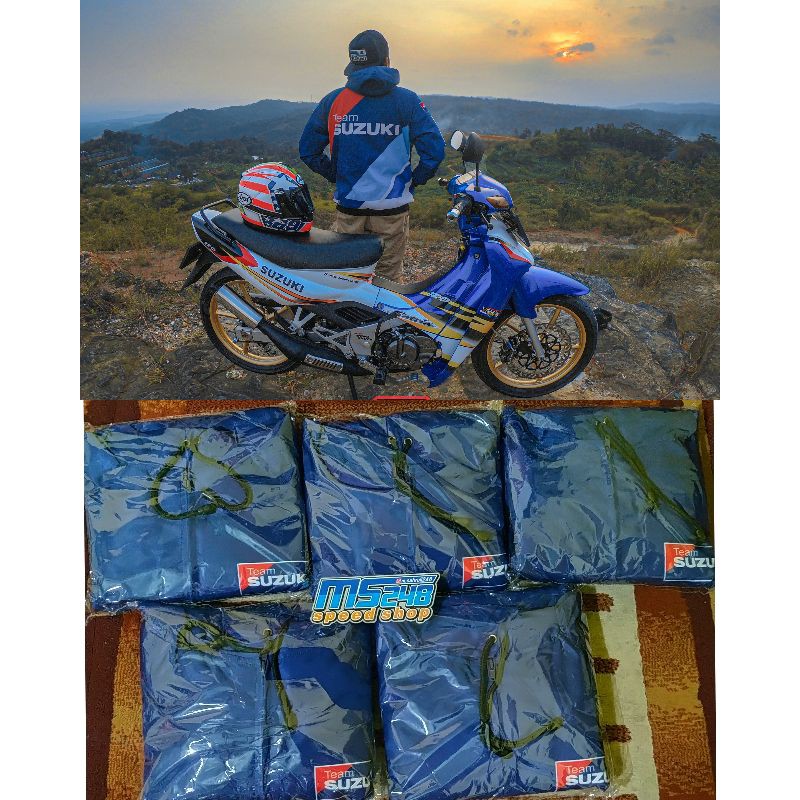 Jaket team suzuki printing